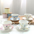 200ml Ceramic Coffee Cup and Saucer Porcelain Drinkware